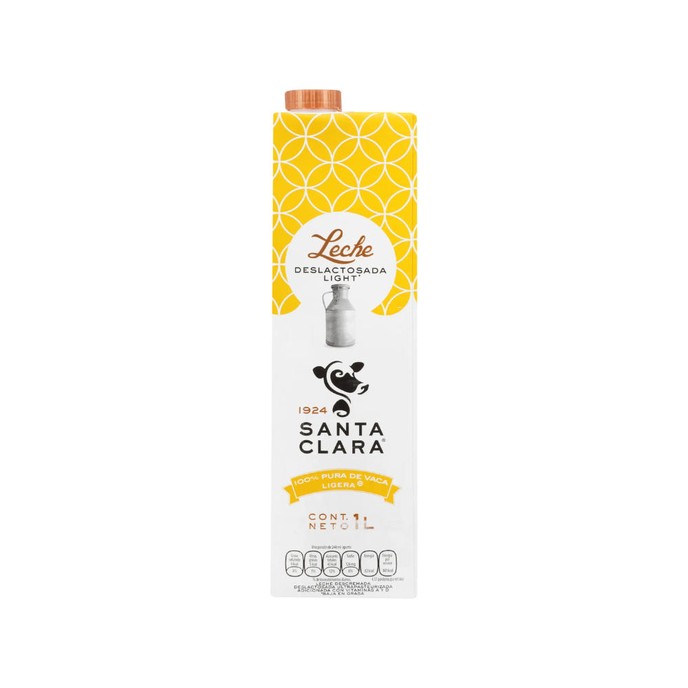Leche Deslactosada Light Santa Clara 1L